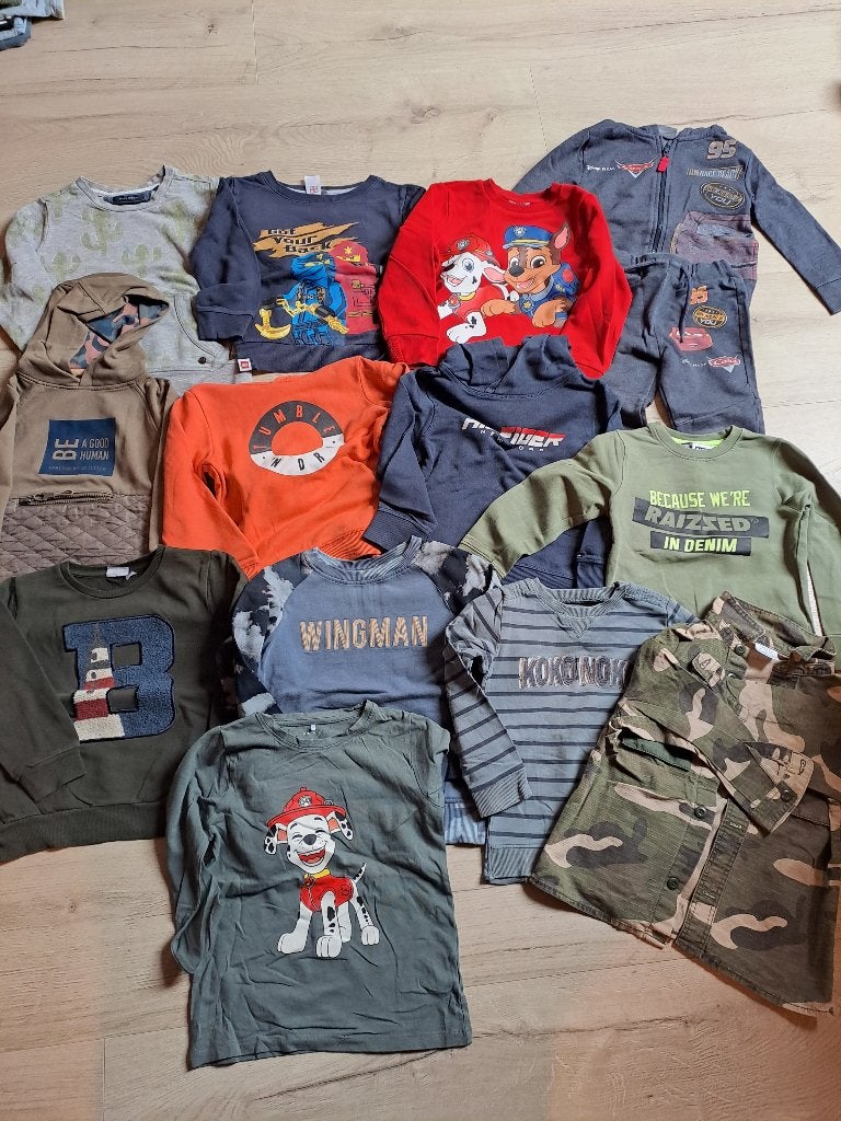 Kledingpakket jongen maat 104, Ophalen of Verzenden, Gebruikt, Maat 104