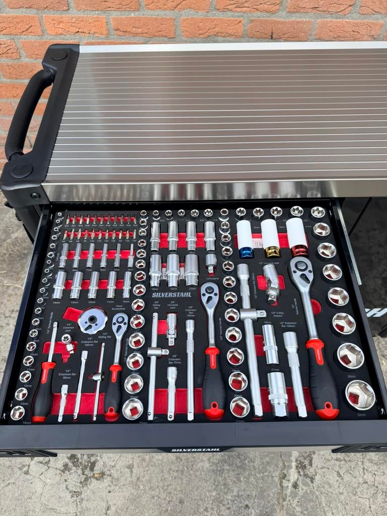 Silverstahl Tech Line Gereedschapswagen 261-delig – Nieuw, Ophalen, Nieuw
