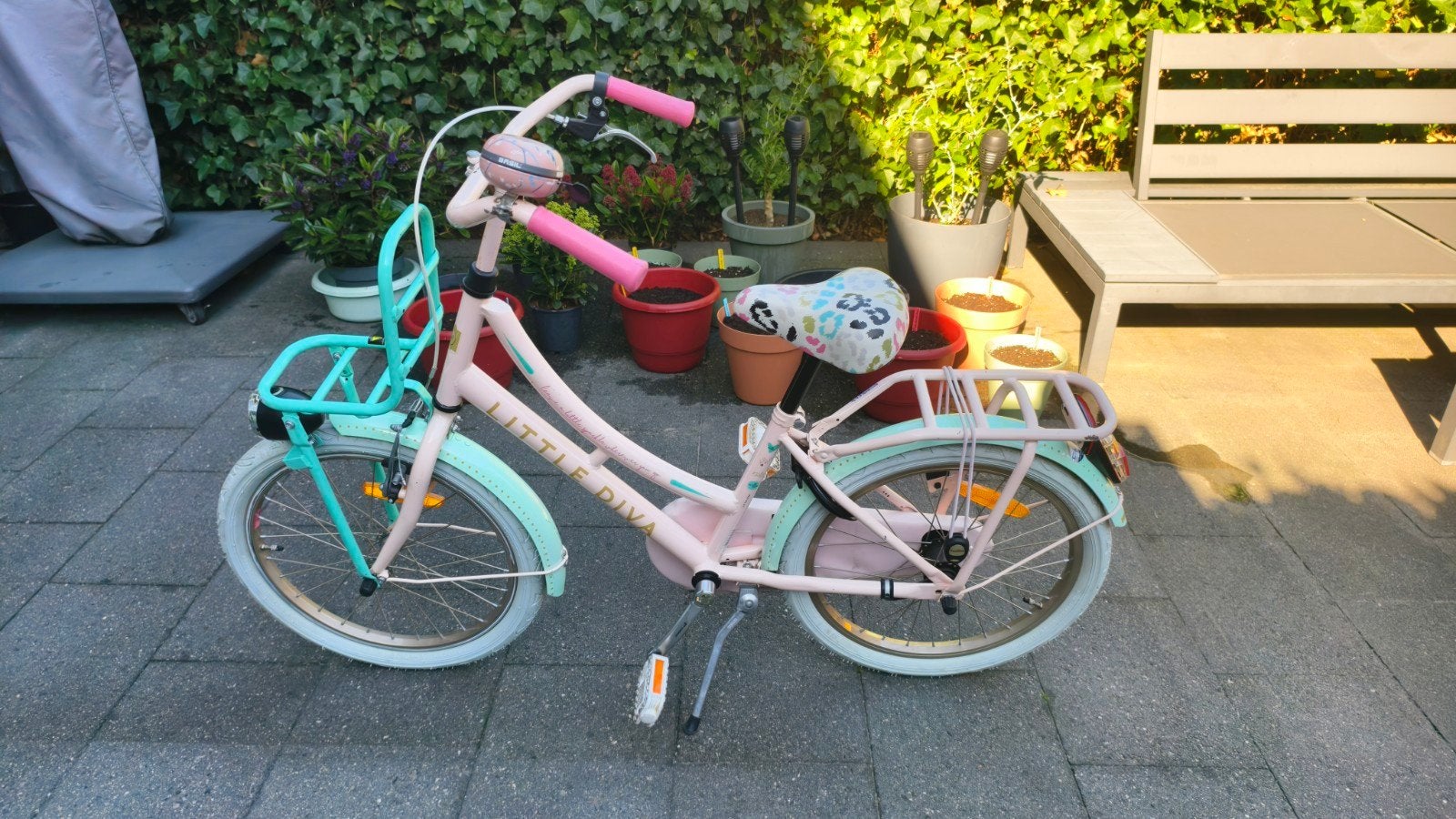 meisjesfiets 20 inch, Ophalen, Terugtraprem, Gebruikt, Handrem