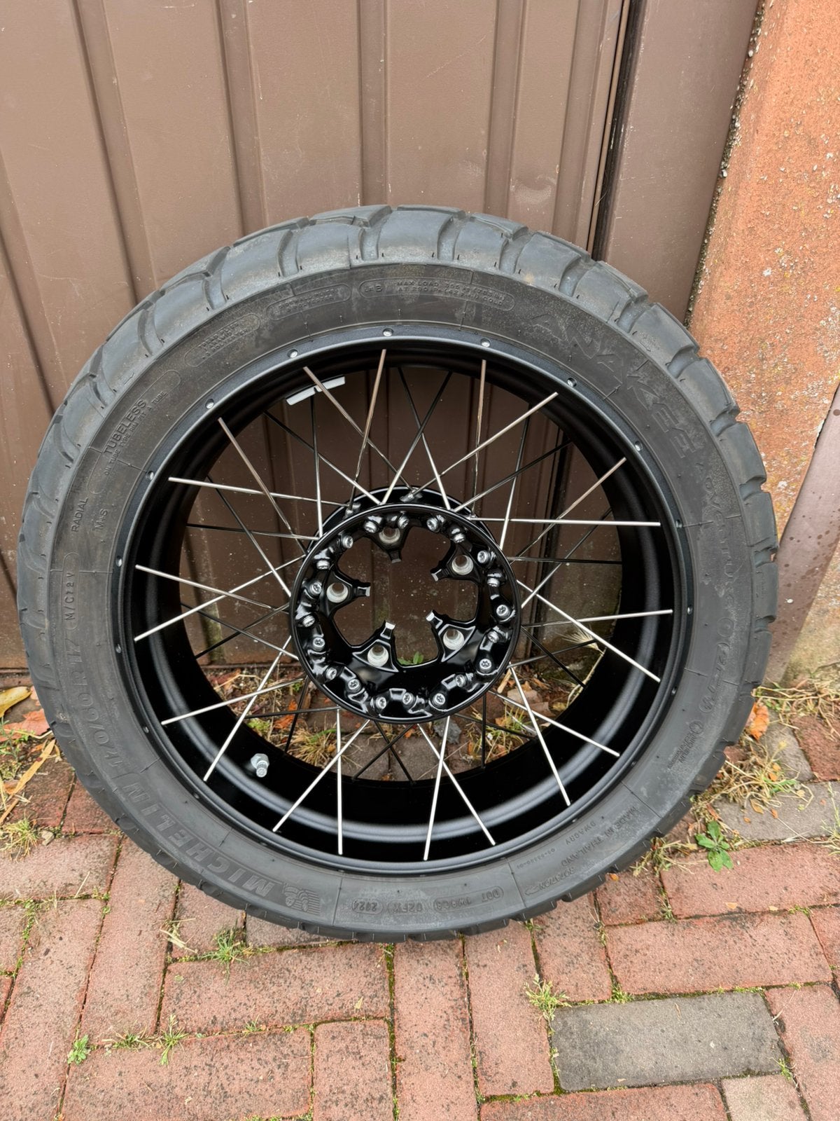 BMW R1300 GS — originele spaakwielenset zgan, incl. banden, Motoren, Onderdelen | BMW, Ophalen, Gebruikt