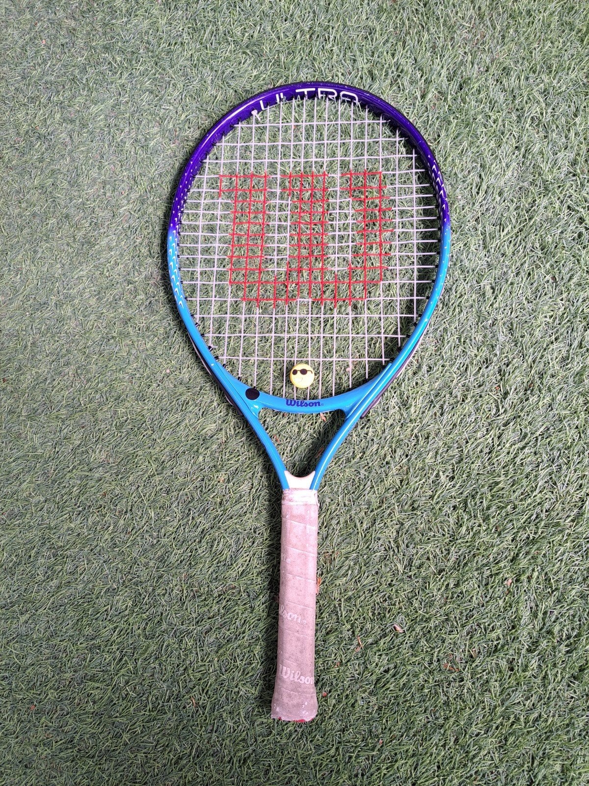 Wilson Ultra blue Junior 23" tennisracket donker blauw-licht, Sport en Fitness, Ophalen of Verzenden, Gebruikt, Racket, Wilson
