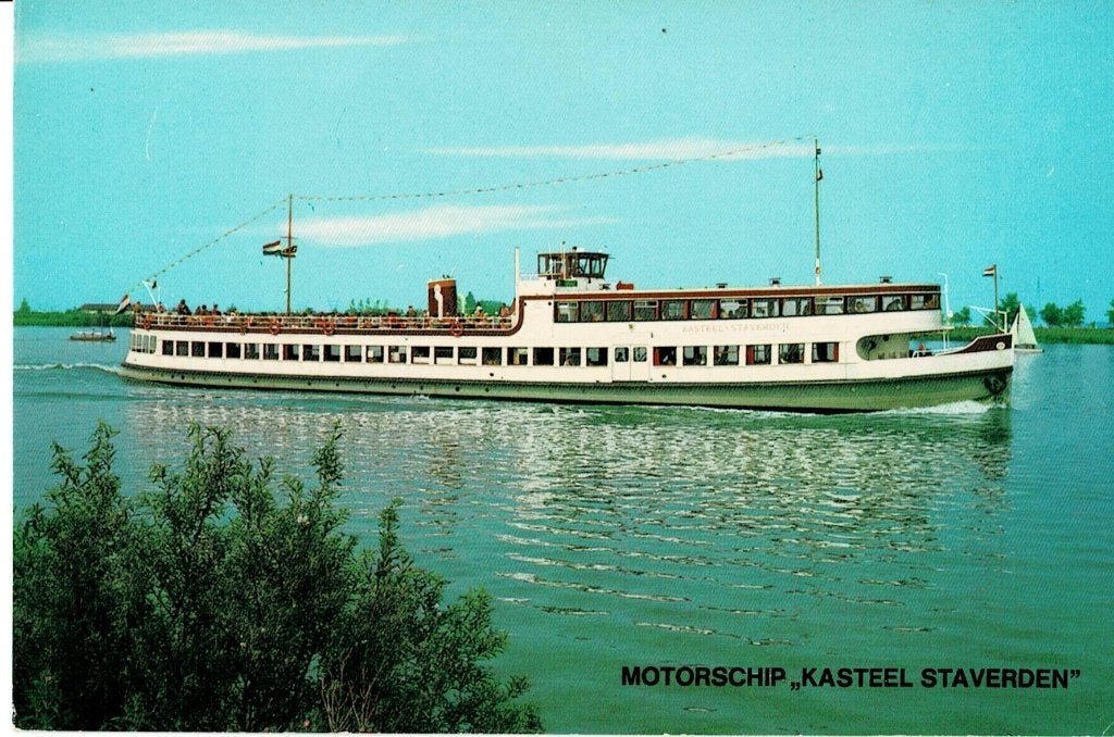 Motorschip "Kasteel Staverden" , Harderwijk, Ophalen of Verzenden, Ongelopen, Gelderland