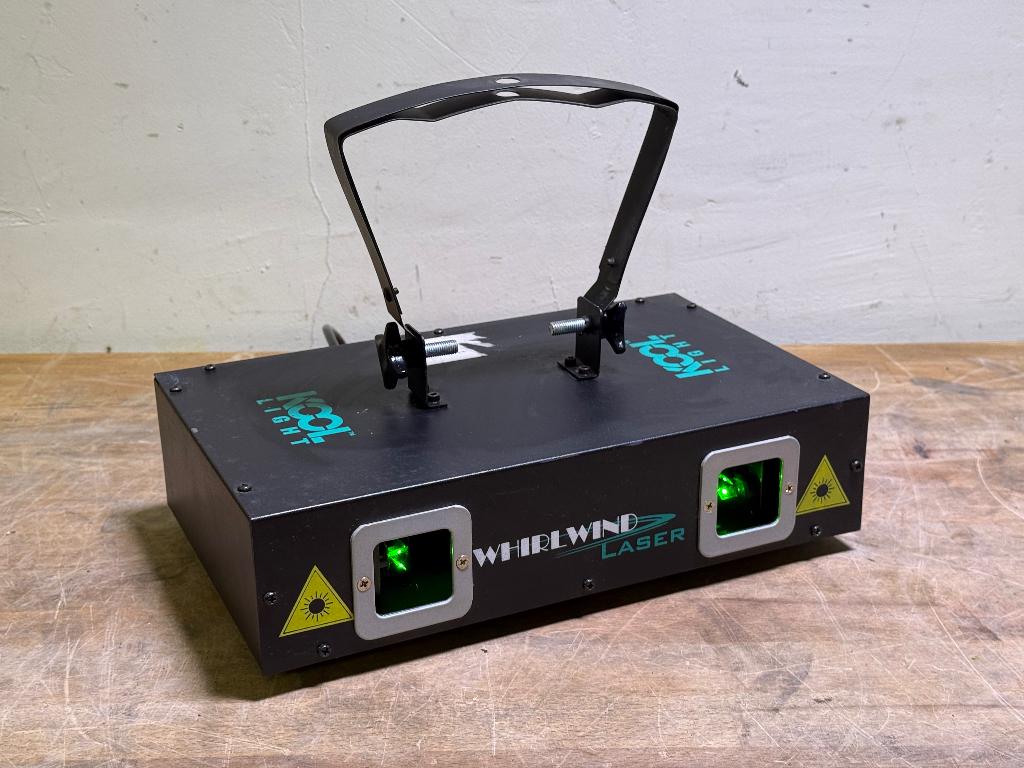 Kool Light Whirlwind Laser dubbel groen, Ophalen of Verzenden, Gebruikt, Licht, Kleur