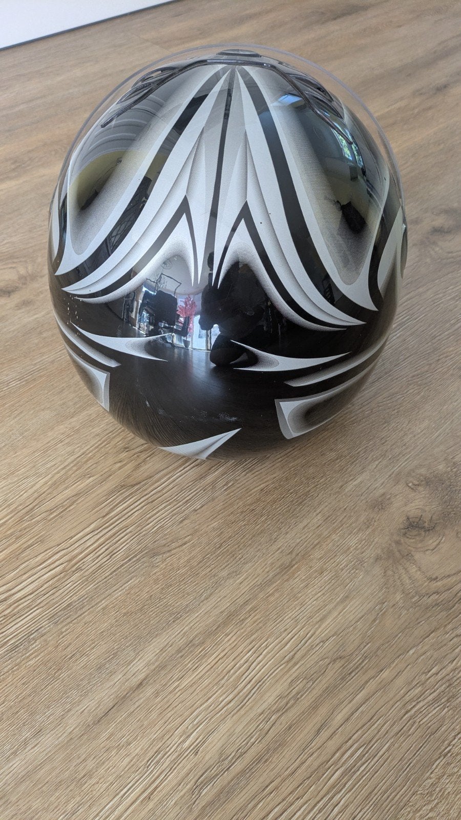 Shiro Integraalhelm - Zwart/Wit Design, Overige merken, M, Dames, Ophalen of Verzenden