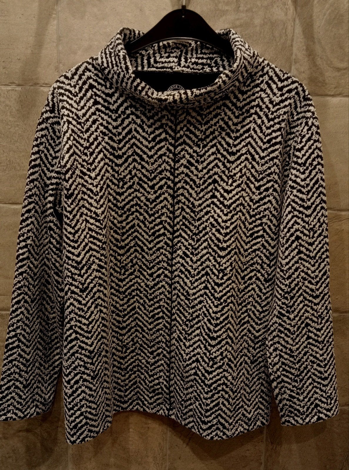 Rabe - Nieuwe Zwart/Witte Coltrui- Maat 44, Kleding | Dames, Truien en Vesten, Rabe, Zwart, Maat 42/44 (L), Nieuw