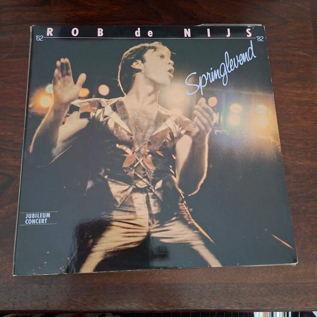 Rob de Nijs   Springlevend (Jubileum Concert) LP 1982, Cd's en Dvd's, Vinyl | Pop, Ophalen of Verzenden, Gebruikt, Overige formaten