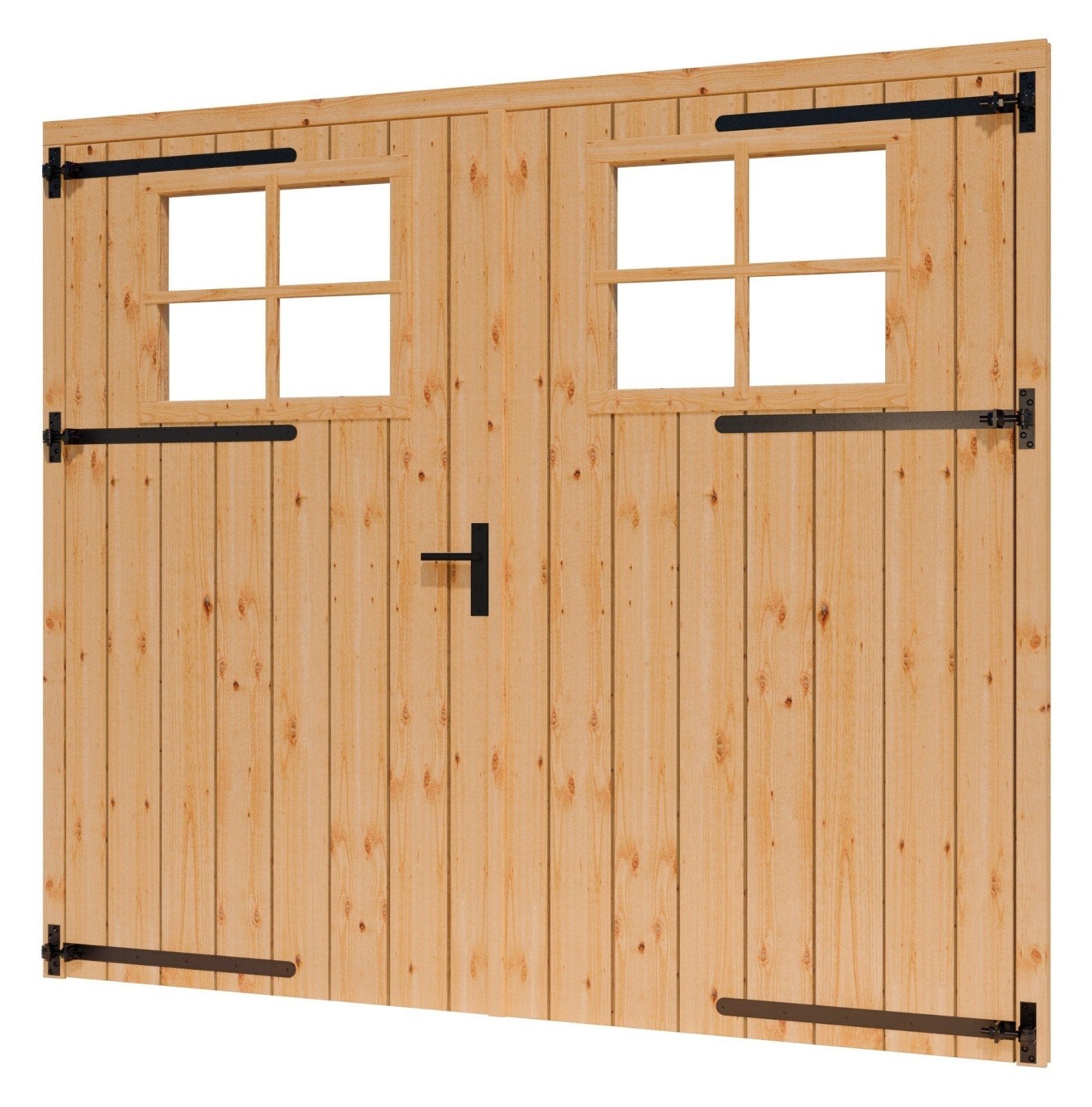 Douglas houten deur met kozijn en ruit op maat, Ophalen, Nieuw, Hout, Tuinhek
