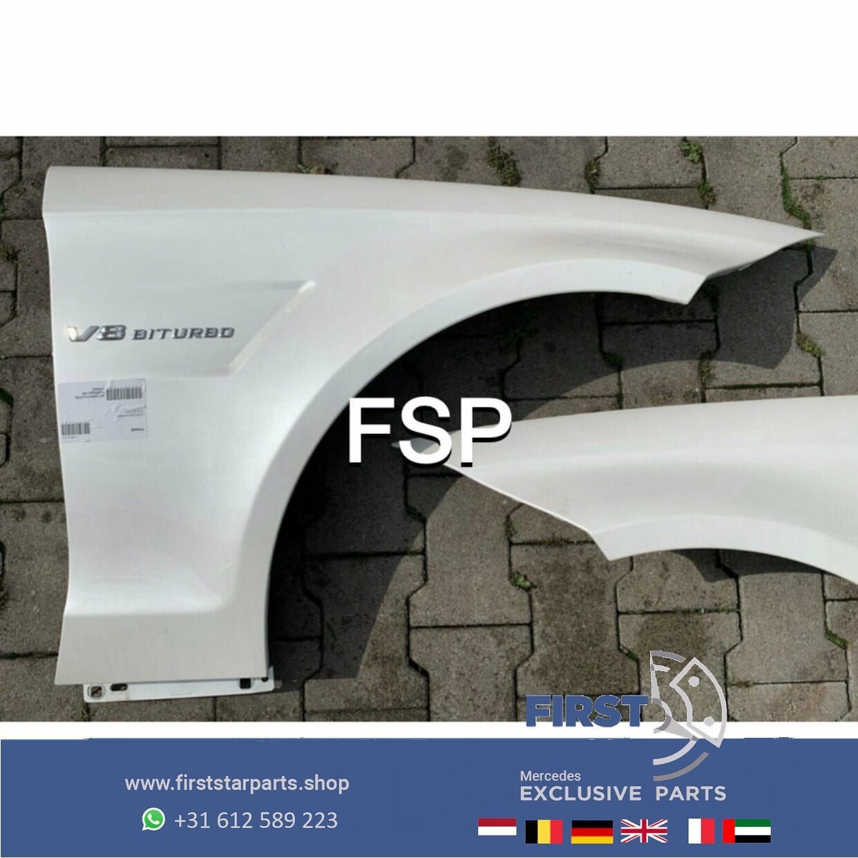 W218 X218 CLS 63 AMG ZIJSCHERM RECHTS CLS63 WIT ZWART GRIJS, Gebruikt, -, Rechts, Ophalen of Verzenden