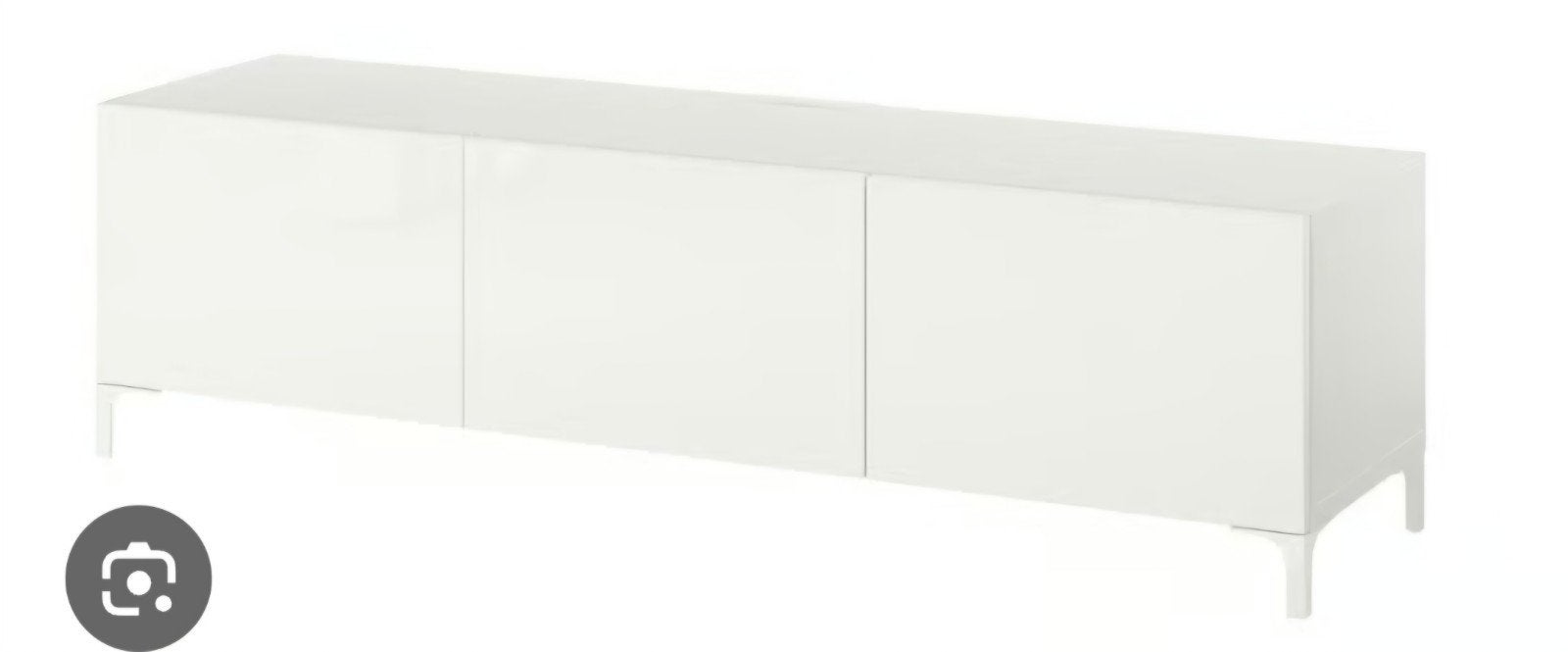 ikea TV Meubel Besta te koop, Huis en Inrichting, Gebruikt, Wit, Tweepersoons, Hout