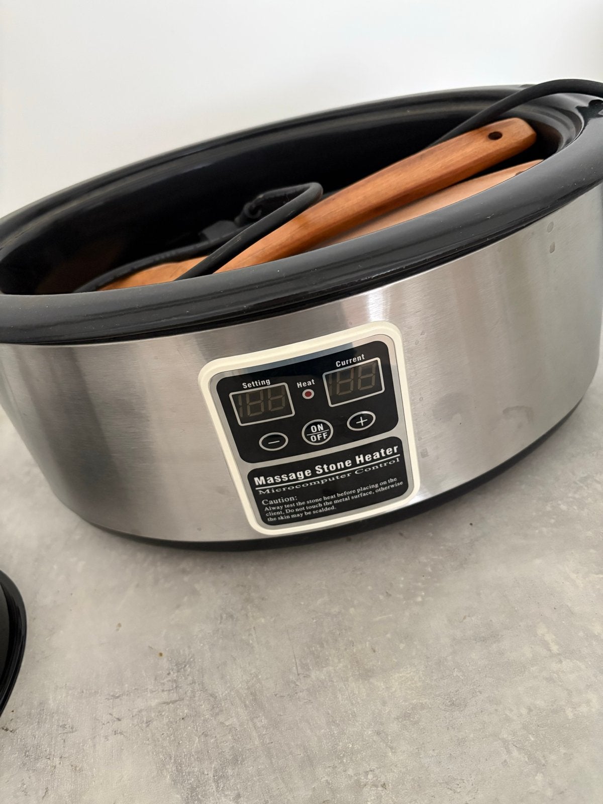Hot stone apparaat, Ophalen