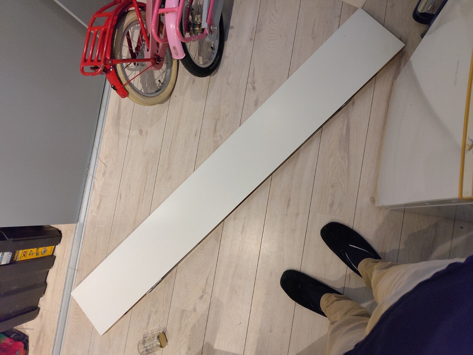IKEA LACK wandplank wit 190 cm, Ophalen, Hout, Gebruikt, Modern