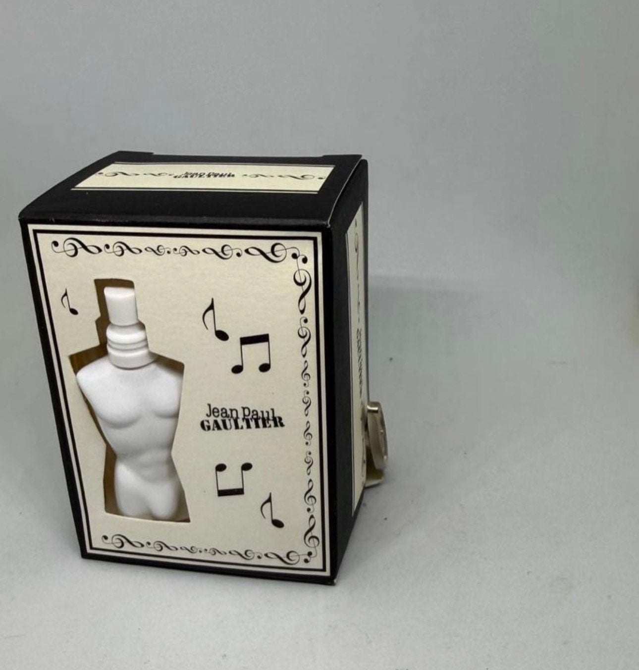 Muziekdoos Fleur du male Gaultier 3,5 ml eau de toilette, Verzamelen, Verzenden, Zo goed als nieuw, Miniatuur