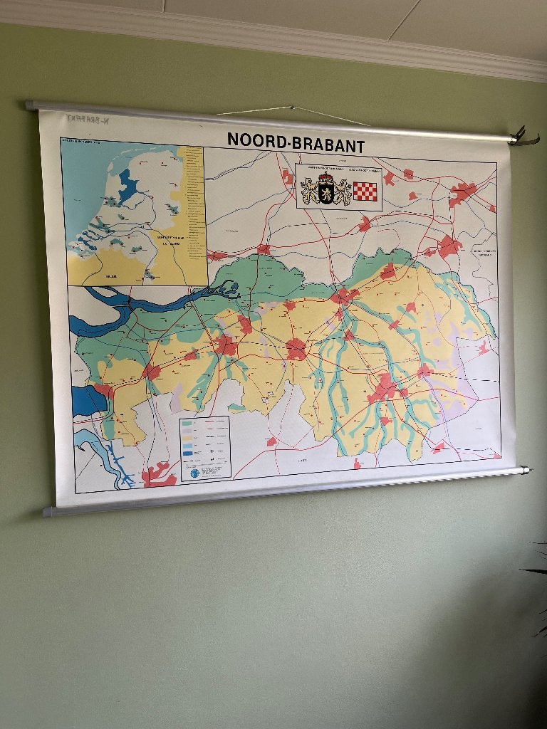 Schoolplaat Noord-Brabant, Ophalen, Aardrijkskunde