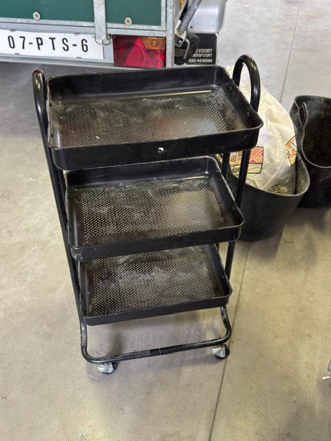 Trolley voor garage of hobby, kleur zwart, Auto diversen, Ophalen, Gebruikt