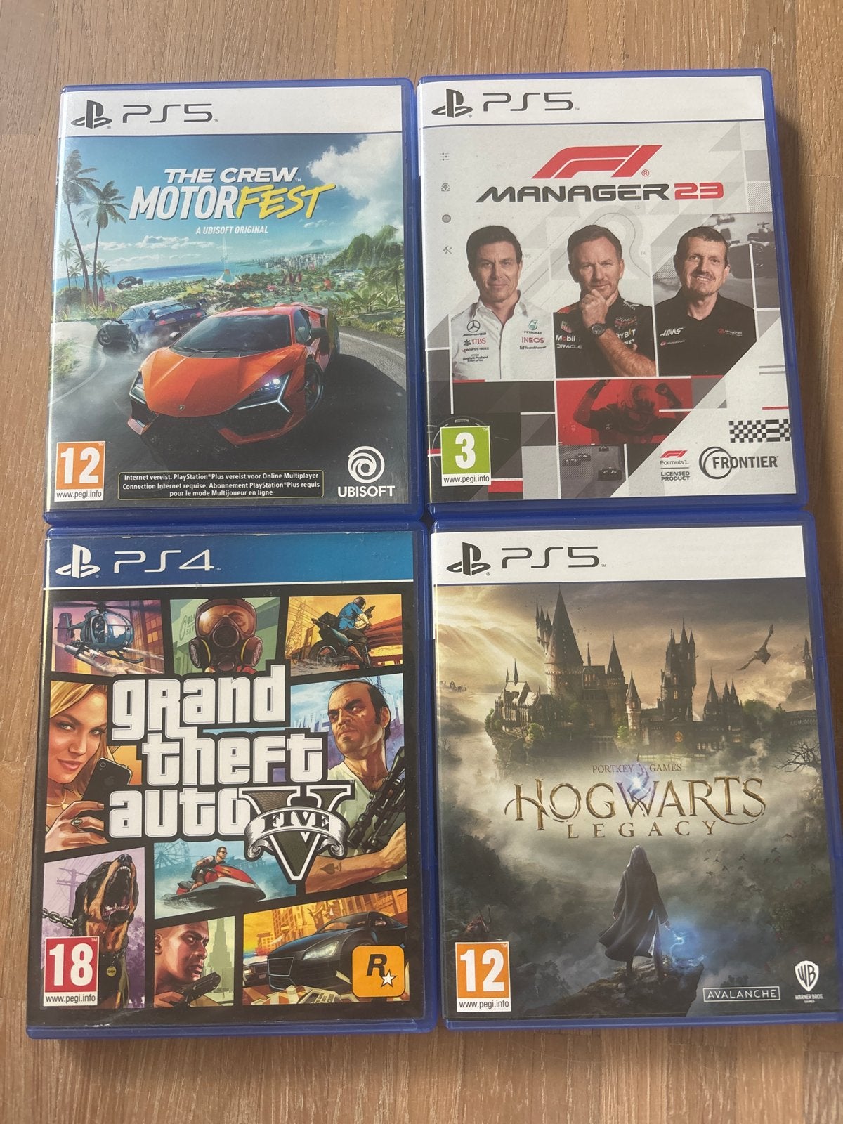PS5 Games: Hogwarts Legacy, F1 Manager 23, The Crew, Spelcomputers en Games, Games | Sony PlayStation 5, Online, Gebruikt, Overige genres