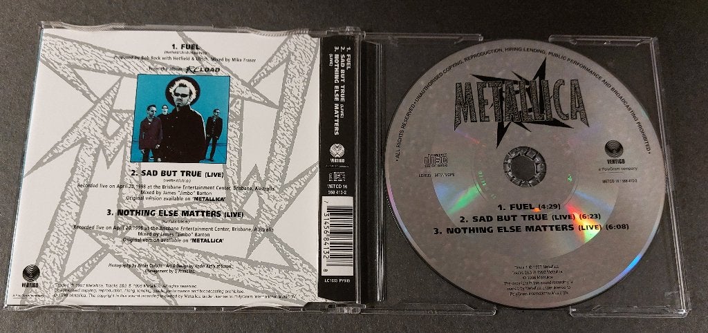 Metallica CD-SINGLE Fuel 1- Nothing Else Matters-Live NIEUW, Verzenden, Nieuw in verpakking, Rock en Metal, Eerste persing