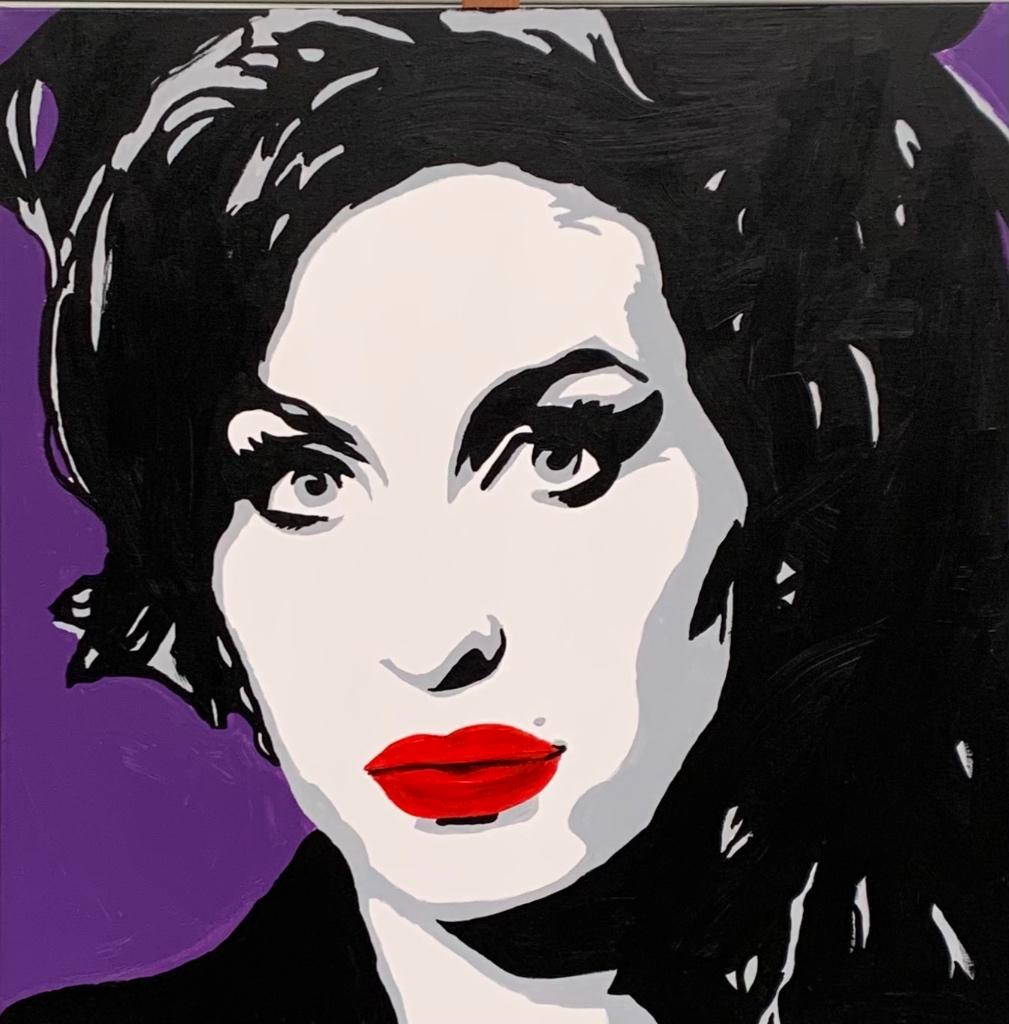 Schilderij Amy Winehouse, Ophalen, Oorspronkelijke maker, Nieuw, Schilderij