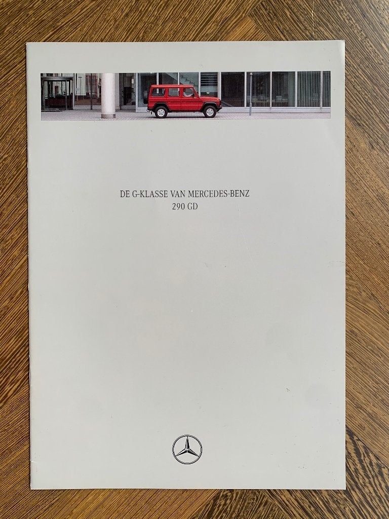 Folder brochure Mercedes-Benz G-klasse 290GD W461 1996 nieuw, Nieuw, Mercedes-Benz, Mercedes, Ophalen of Verzenden