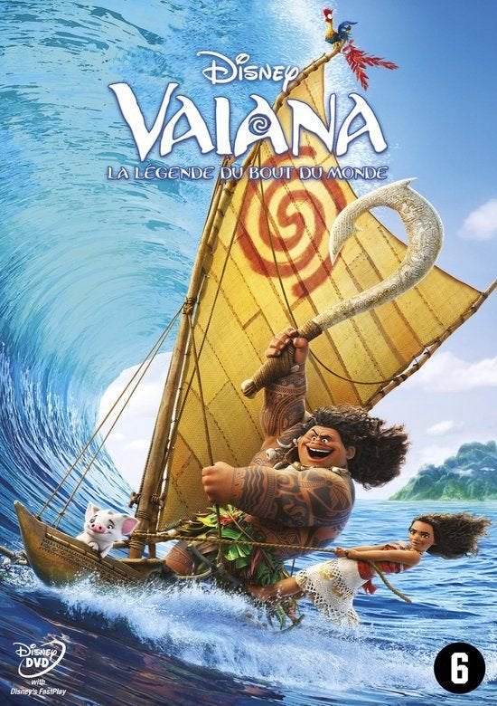 DVD Disney - Vaiana, Avontuur, Nederlands, Ophalen of Verzenden, Zo goed als nieuw