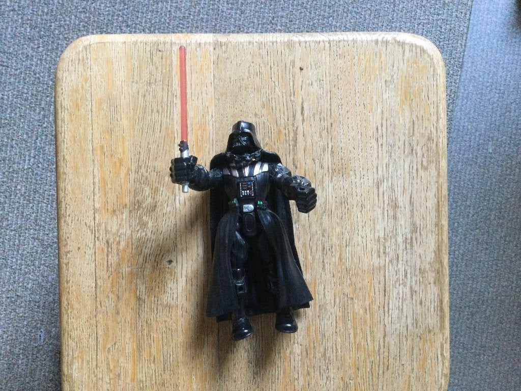 star wars galaxy adventures darth vader met lichtzwaard., Verzamelen, Ophalen of Verzenden, Zo goed als nieuw, Actiefiguurtje