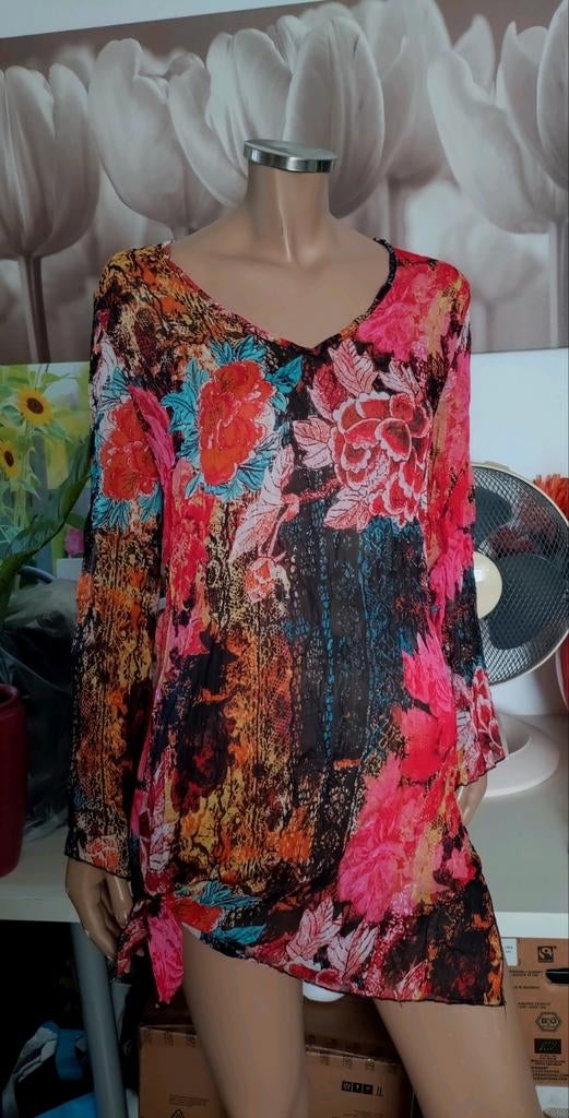 Leuke tuniek blouse top van NOOR Amsterdam maat 38 40, Noor Amsterdam, Ophalen of Verzenden, Gedragen, Maat 38/40 (M)