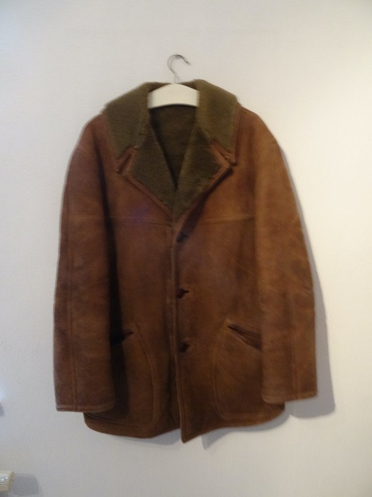 Herenlammycoat 52/54, Ophalen of Verzenden, Zo goed als nieuw, Maat 52/54 (L), Bruin