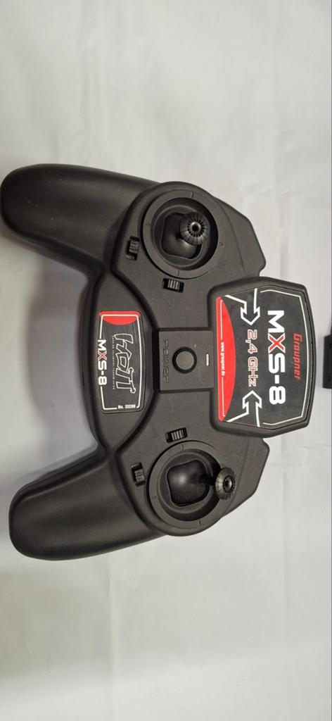 Graupner MXS-8 Zender met GR-12L Ontvanger 2.4GHz, Ophalen of Verzenden, Gebruikt