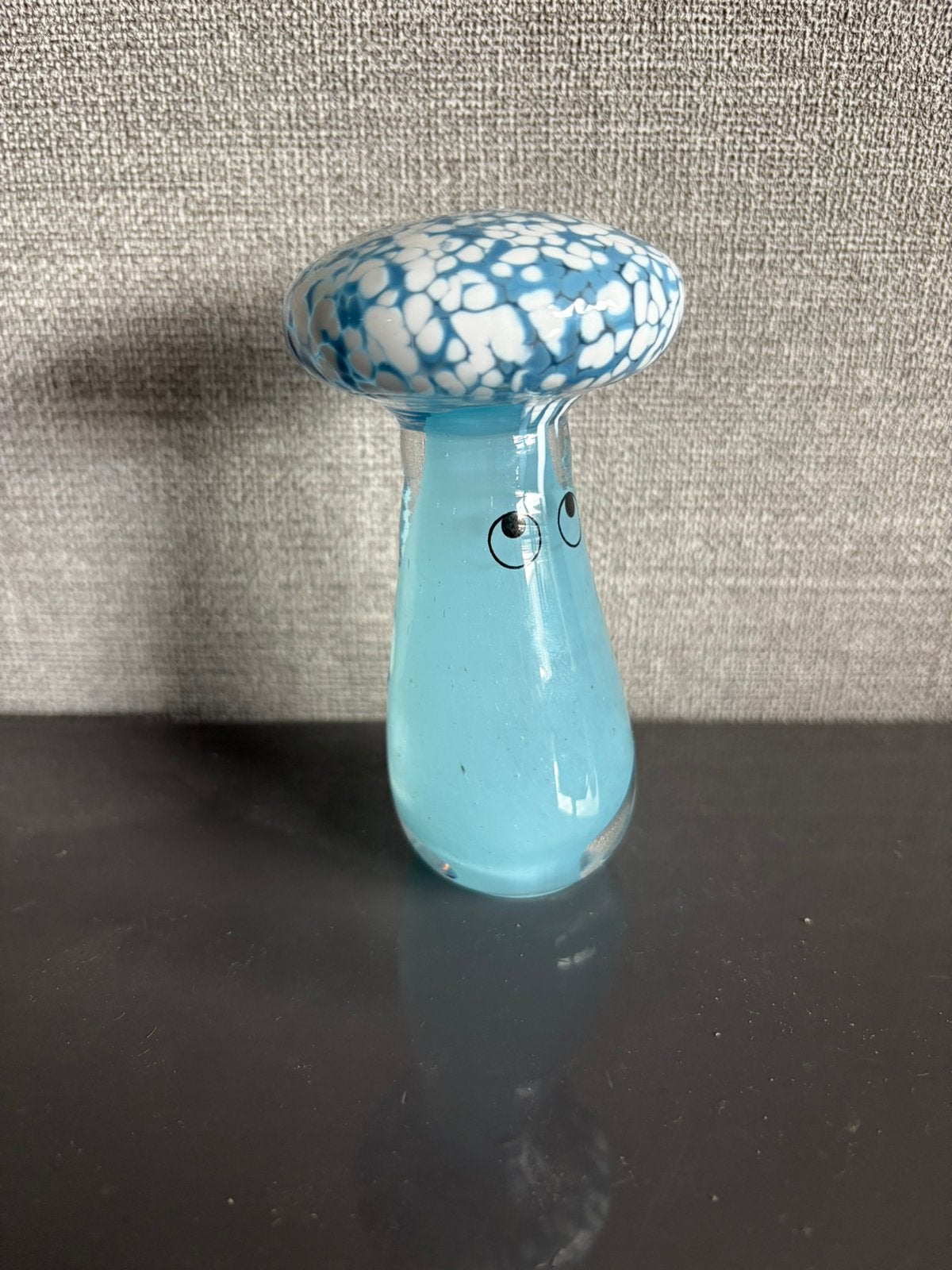 Studio Arhoj  “Crystal Blob”,  kleur blauw,  glas, Glas, Object, Ophalen of Verzenden, 10 cm