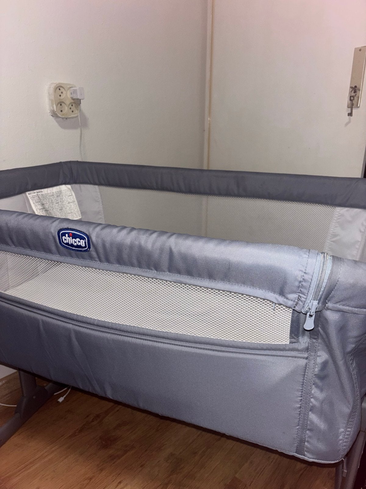 Chicco Co-sleeper Wieg - Grijs, Ophalen of Verzenden, Gebruikt, Wieg