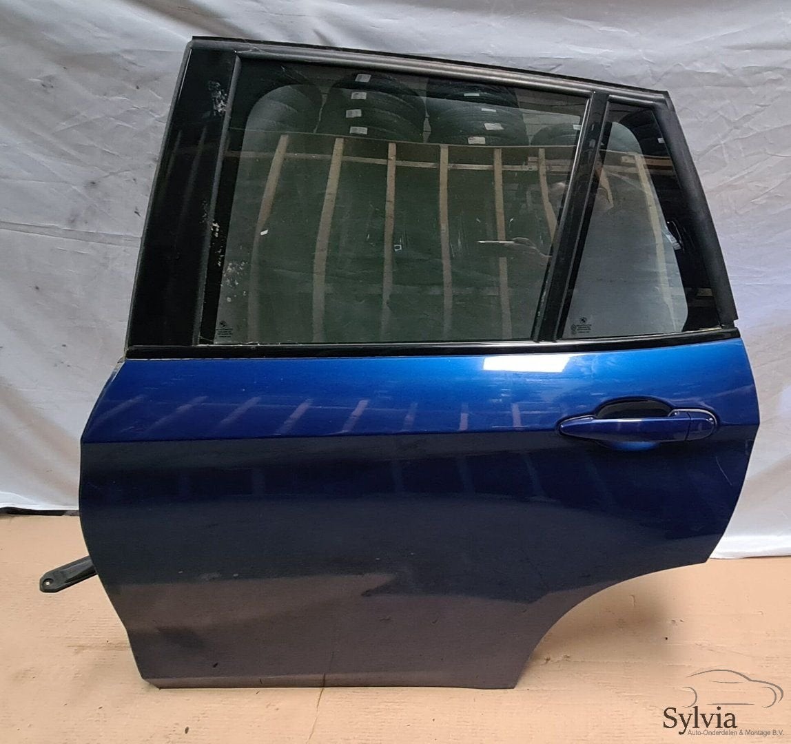 Deur links achter BMW X1 E84 381 Lemans blauw