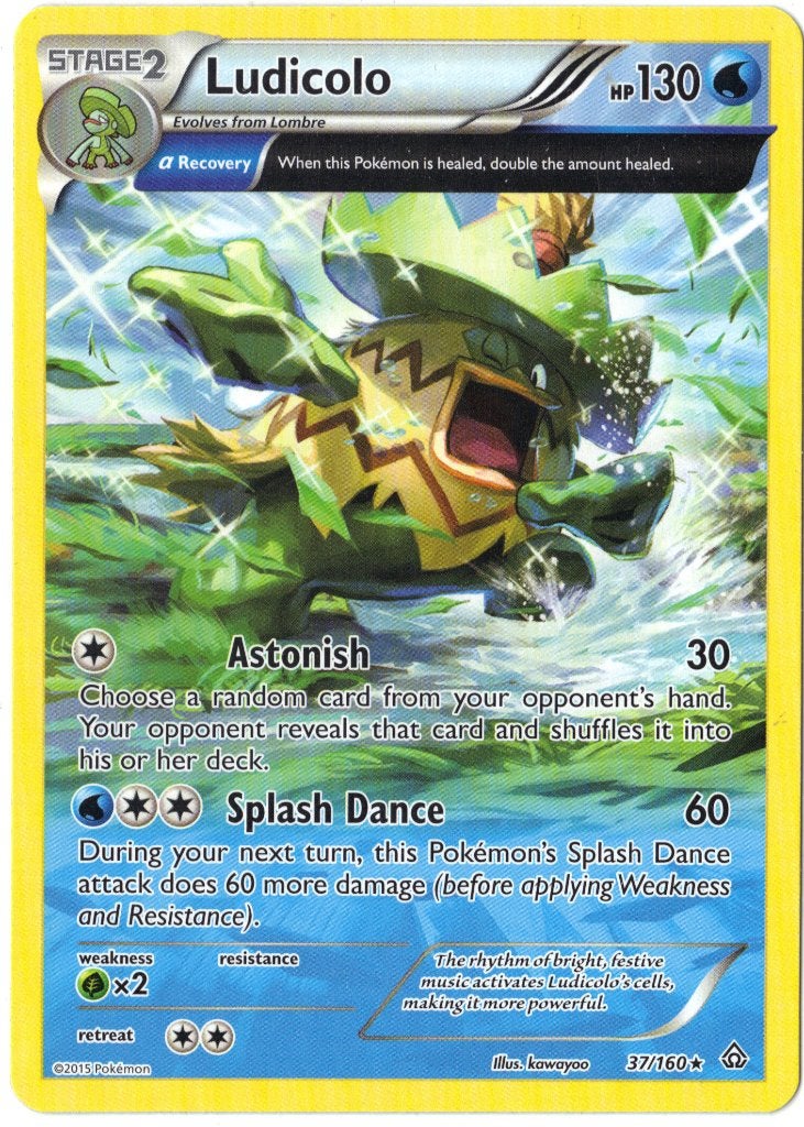 Primal Clash,  Ludicolo [rare] 37/160, Verzenden, Nieuw, Losse kaart