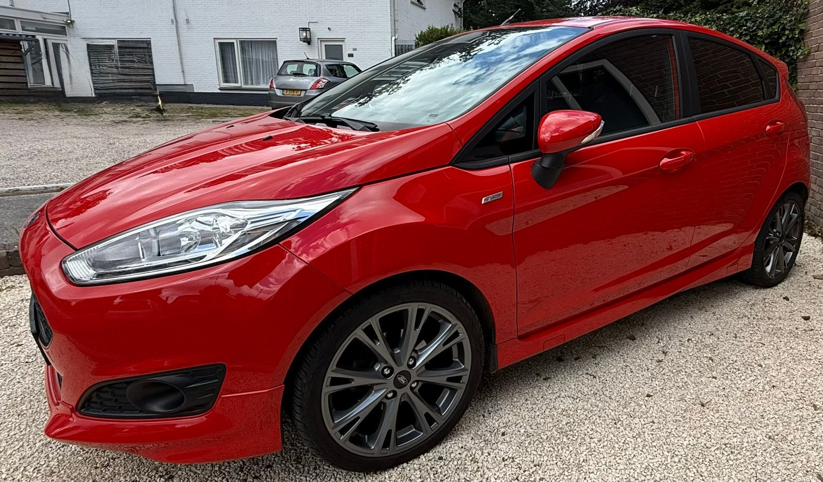 Ford Fiësta 1.0 ST-Line 5deurs uit 2017 Nederlandse auto, Voorwielaandrijving, Stof, Parkeersensor, 100 pk