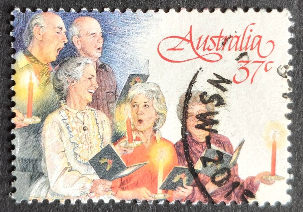 AUSTRALIË - kerstmis 1987, Postzegels en Munten, Verzenden, Gestempeld