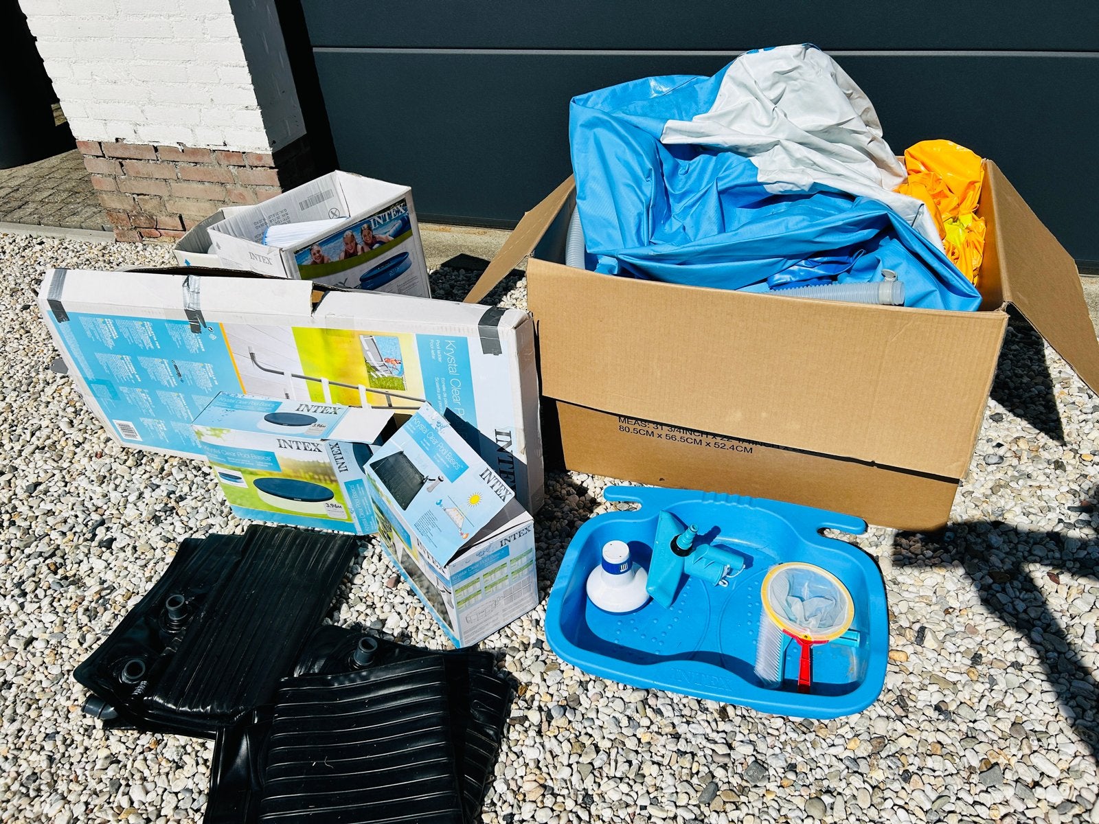 Intex Easy Set Zwembad met accessoires, Ophalen, Gebruikt, Overige typen