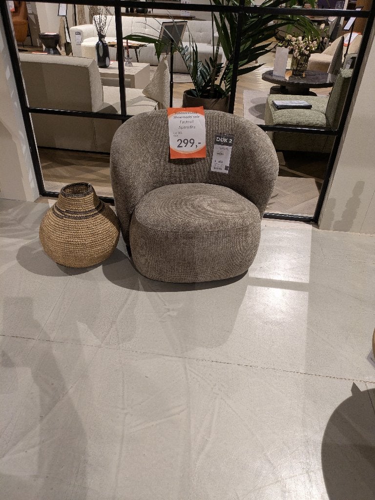 4 LEUKE RONDE SHOWROOMFAUTEUILTJES STERK AFGEPRIJSD, Huis en Inrichting, Fauteuils, Ophalen, MODERN, Nieuw, 75 tot 100 cm