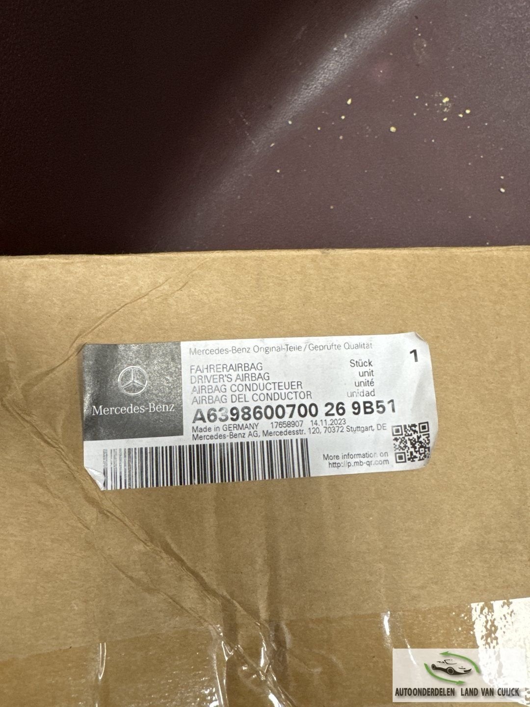 Mercedes Vito / Viano Stuur Airbag met bediening Nieuw locat, Gebruikt, -, -, Ophalen of Verzenden