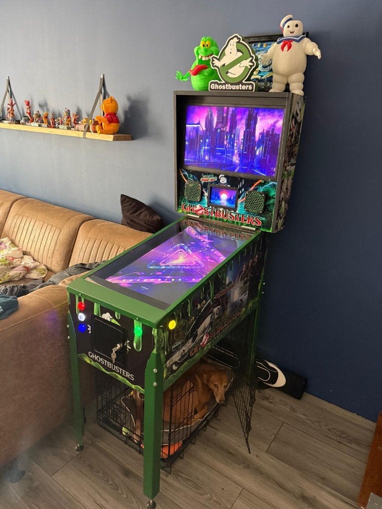 Digitale flipperkast custom made Ghostbusters 1200+ kasten, Elektronisch, Zo goed als nieuw, Flipperkast, Ophalen