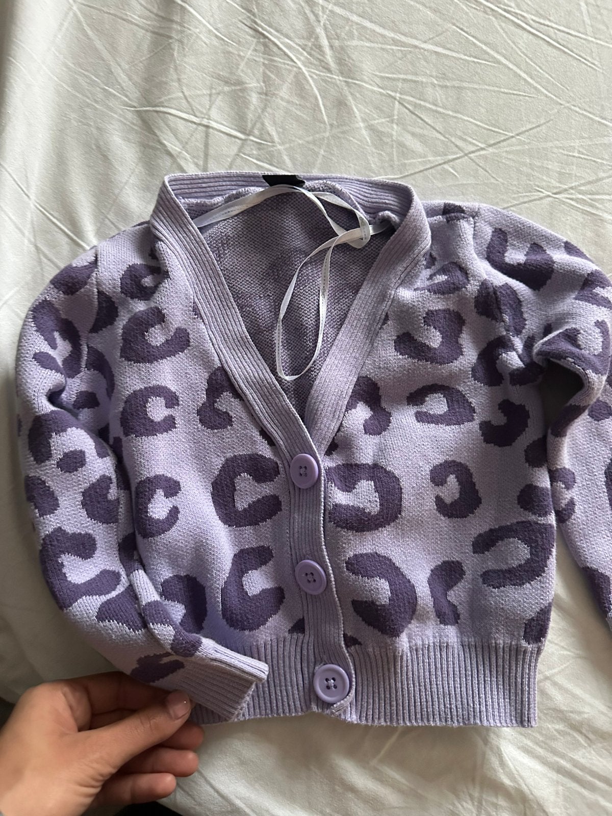 Leuk meisjes vest vestje 98 nieuw paars printje, Ophalen of Verzenden, Nieuw, Meisje, Trui of Vest