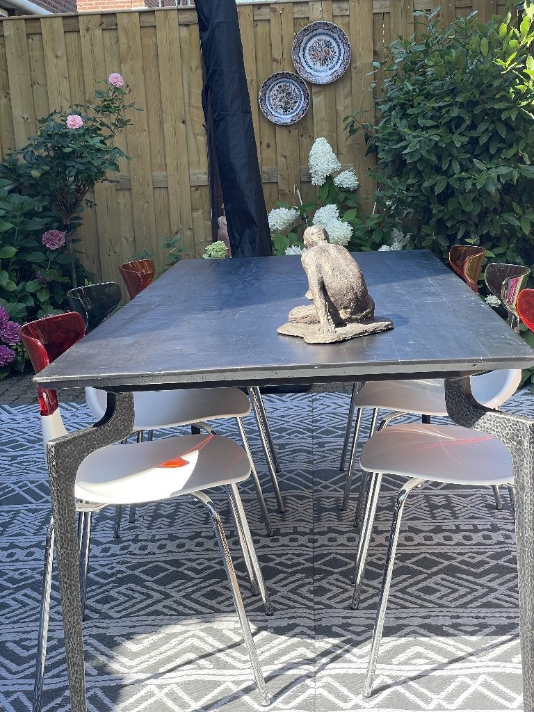 Eettafel Bug 200x90cm Kare Design, 200 cm of meer, 50 tot 100 cm, Zo goed als nieuw, Vijf personen of meer