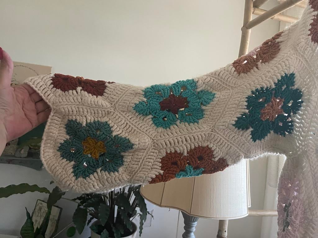 Unieke Handgemaakte Limited Edition Vest, Kleding | Dames, Truien en Vesten, Verzenden, Zo goed als nieuw, Maat 42/44 (L), Overige kleuren