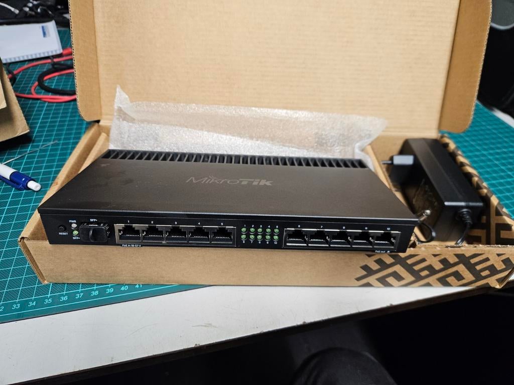 Mikrotik RB4011IGS+RM, Ophalen of Verzenden, Zo goed als nieuw