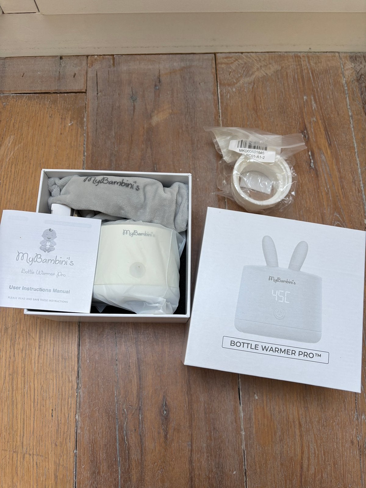 MyBambini’s Flessenwarmer PRO Wit – Draagbaar, Ophalen of Verzenden, Zo goed als nieuw, Flessen- of potjesverwarmer