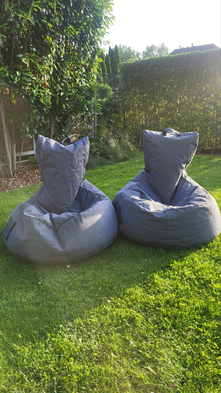 Sit&Joy Lounge Zitzak 2 stuks - Grijs, Ophalen, Grijs
