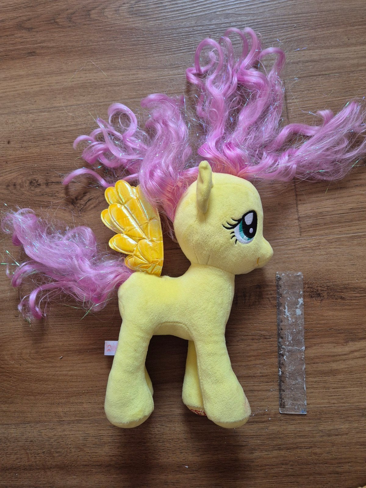 Ty Sparkie Zacht Knuffel Pony Geel Roze, Overige typen, Ophalen of Verzenden, Zo goed als nieuw, Middelgroot (20 tot 80 cm)