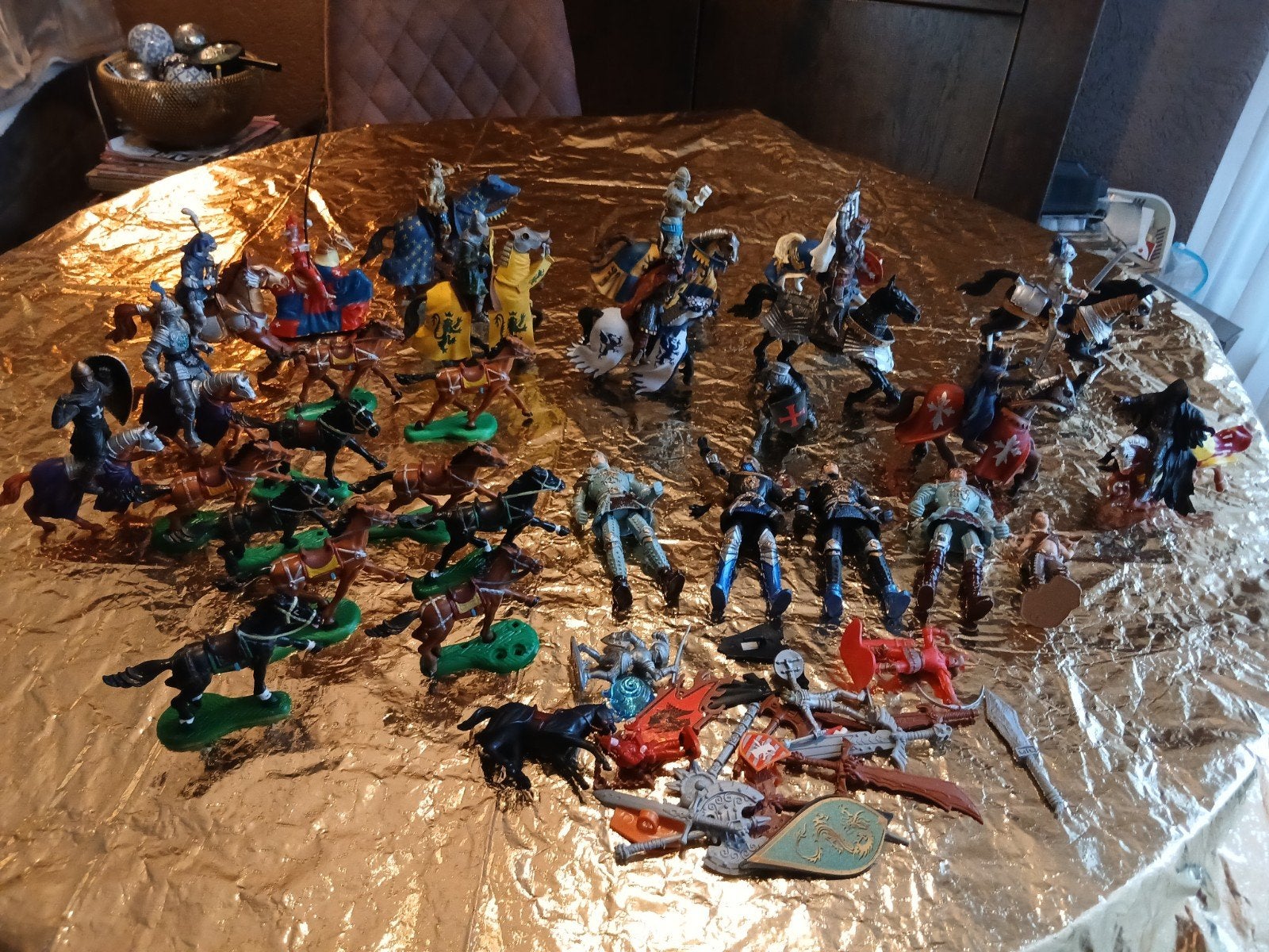 papo  paarden en ridders en andere vintage paarden en figure, Ophalen of Verzenden