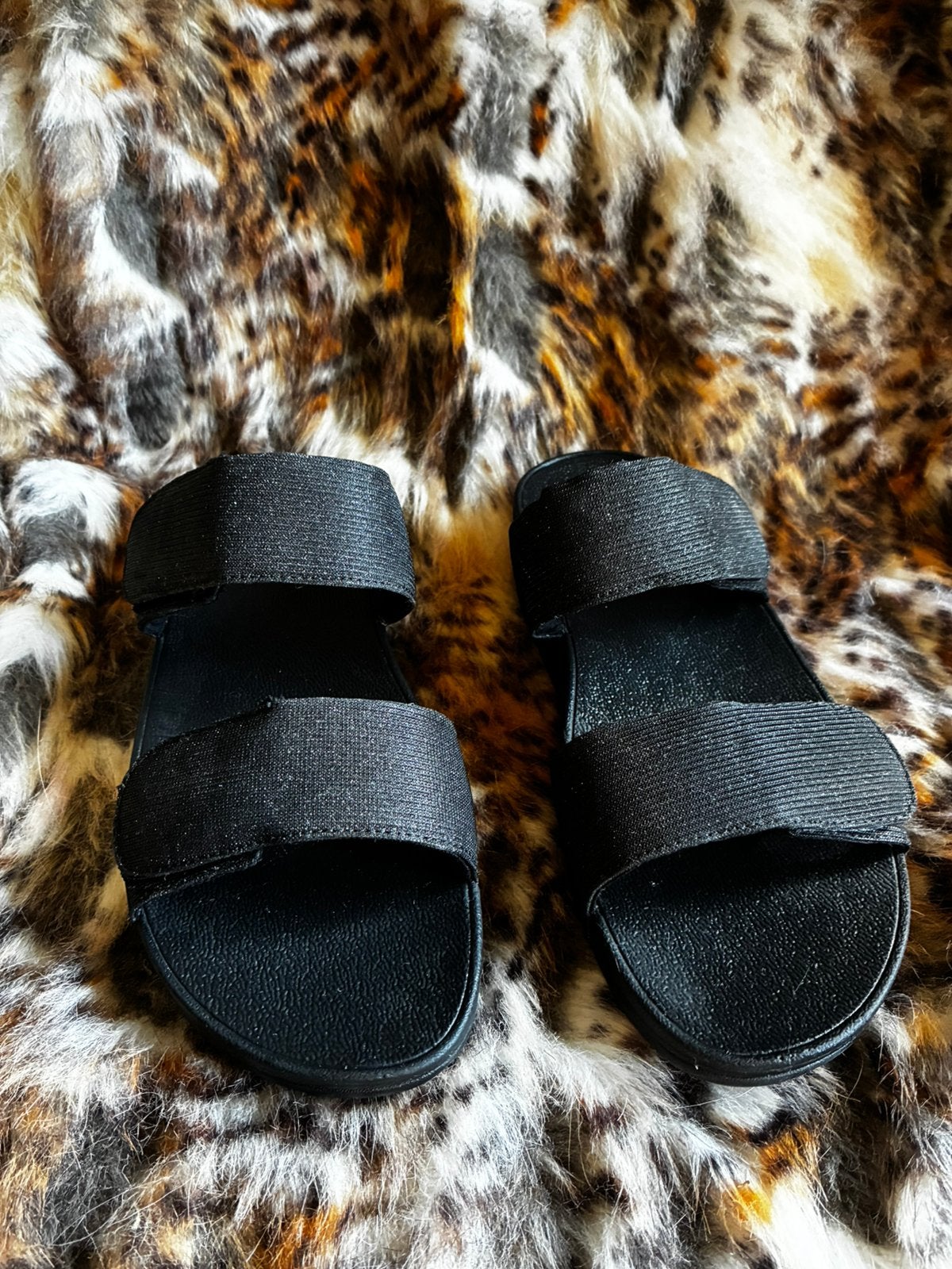 Zo goed als nieuwe Fitflop Lulu sandalen maat 40, Ophalen, Zo goed als nieuw, Zwart, Sandalen of Muiltjes