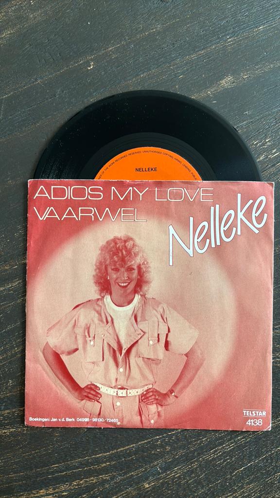 Nelleke - Adios my love vaarwel.   Telstar 4138, Cd's en Dvd's, Vinyl Singles, Ophalen of Verzenden, Zo goed als nieuw, Nederlandstalig