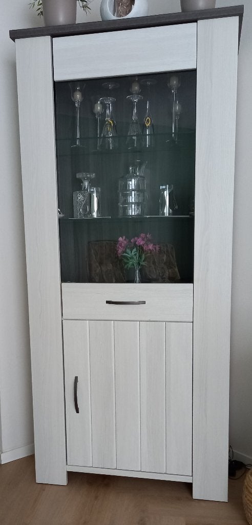 Vitrinekast, Huis en Inrichting, Kasten | Vitrinekasten, Ophalen, 50 tot 100 cm, Glas, 150 tot 200 cm