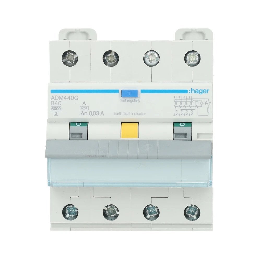 Aardlekautomaat hager/noark/eaton, Ophalen of Verzenden, Gebruikt, Overige merken, Aardlekautomaat