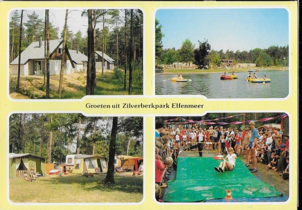 Herkenbosch zilverberkpark elfenmeer ansichtkaart ( a612 ), Ophalen of Verzenden, 1980 tot heden, Gelopen